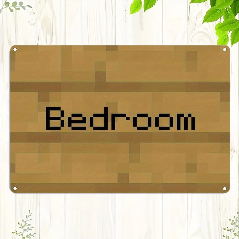 Home Improvement Game - لافتة غرفة نوم بتصميم البكسل الكلاسيكي