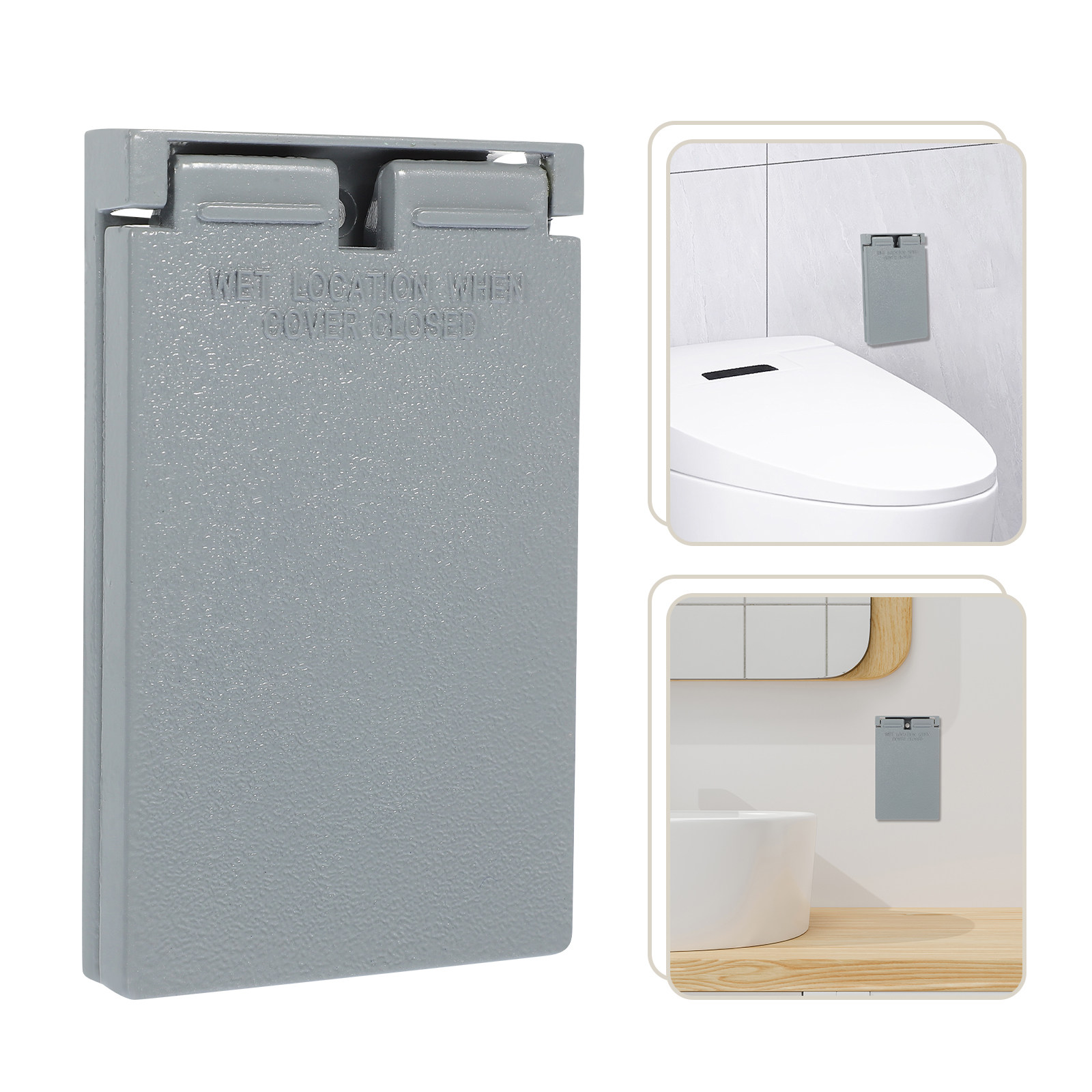 Home Improvement Outlet - غطاء مقبس حمام فاخر من الألومنيوم،