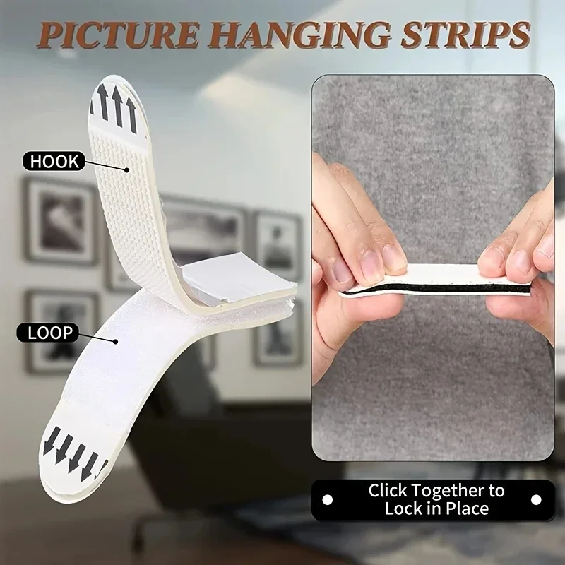 شرائط تعليق للصور على الوجهين، - مراجعة Picture Hanging Strip وسعره